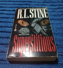 R.L. Stine Superstitious Warner Books 1995 Paperback Horror Novel