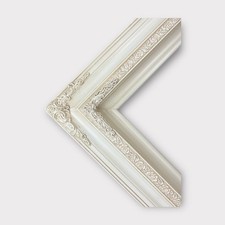 20 x 24 In stock-Traditional compo ornate wood frame, IVORY FINISH, white wood