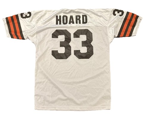 Cleveland Browns Jersey Leroy Hoard Mens 44 Large White