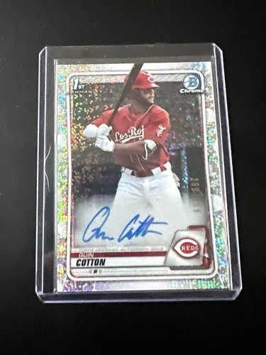 2020 Bowman Chrome 1st Speckle Quin Cotton Auto 260/299