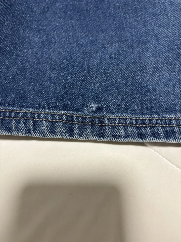 Pantalones de mezclilla holgados Avirex vintage para niños talla 20 (30” cintura) pierna ancha patín Y2K Foto 3 de 4