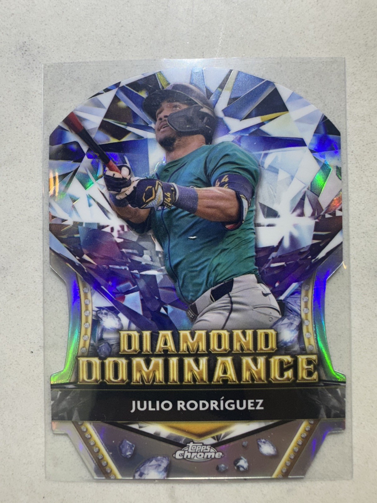 2024 Topps Chrome Update Julio Rodriguez Diamond Dominance Seattle Mariners DD19