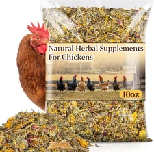 10oz Chicken Nesting Herbs, Dried Herbs, Flowers Mix Chicken Roost Bedding Herb