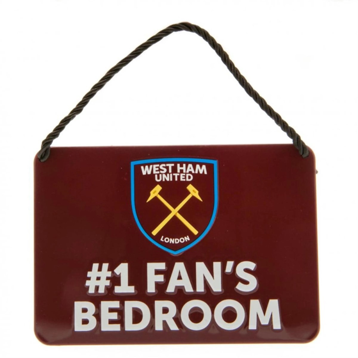 West Ham United FC No.1 Fans Bedroom Plaque, Signs & Plaques, Sports, Gift