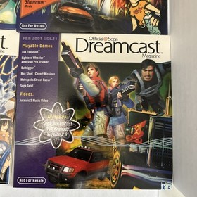 Lot of 8 Official Sega Dreamcast Magazine Demo Discs Vol. 4 5 6 7 8 9 10 & 11
