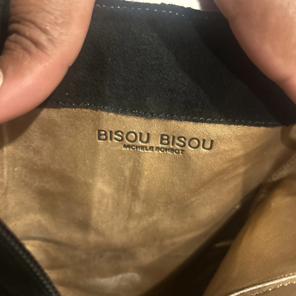 BisouBisou By Michele Bohbot MILOS Black Softy Suede Boots Leather Heels Sz7.5M - Image 3 of 4