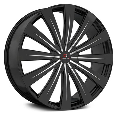 Cavallo CLV-49 Wheels 22x8.5 (38, 5x120.65, 74.1) Black Rims Set of 4