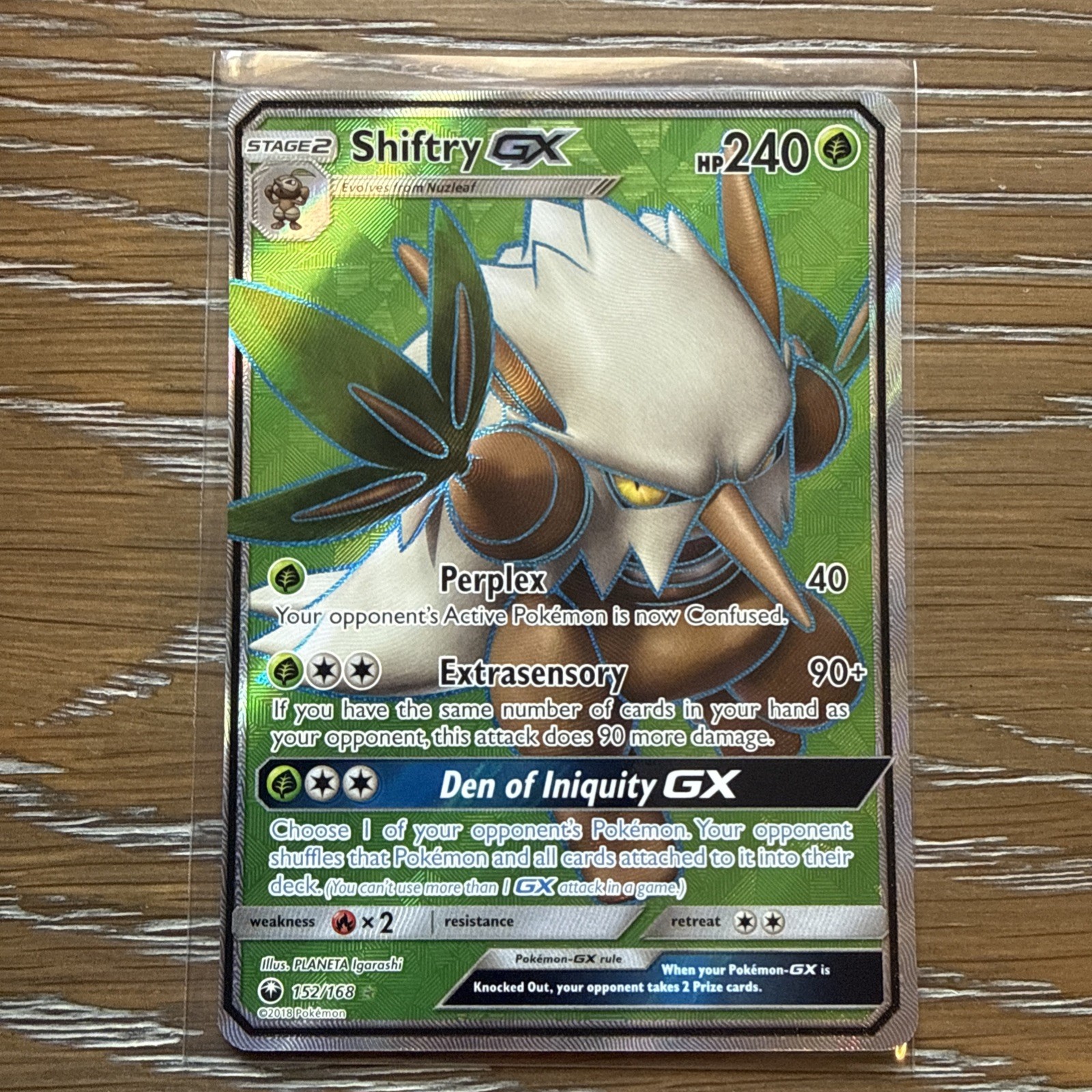 Shiftry GX (152/168) Celestial Storm Full Art Ultra Rare Pokemon Card NM/M