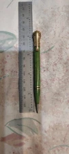 Wahl Eversharp Ring Top Jade Green, Gold Trim Pencil USA Made