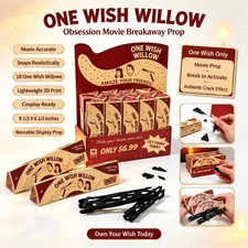 OBSESSION Movie 2026 ONE WISH WILLOW Movie Prop DISPLAY BOX w/ 18 Wish Sticks