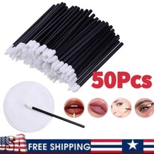 50X Disposable Lip Brush Wand  Gloss Applicator for Makeup Hygienic Cosmetic Tool