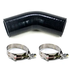 S1D 4" Elbow Silicone Coupler 45 Degree Turbo Pipe w/ T-Bolt Clamps 4140+4540-2
