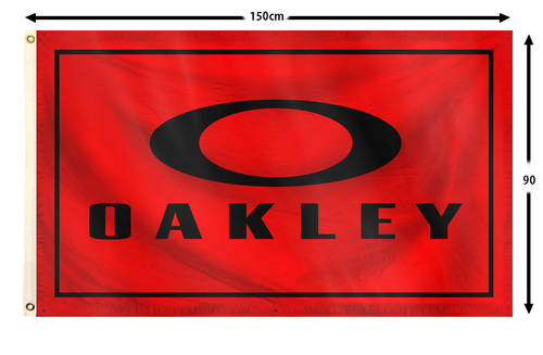 Oakley Flagge Banner 3 x 5 Fuß Sonnenbrille Werbung Werbe Wand Garage Shop - Bild 2 von 2