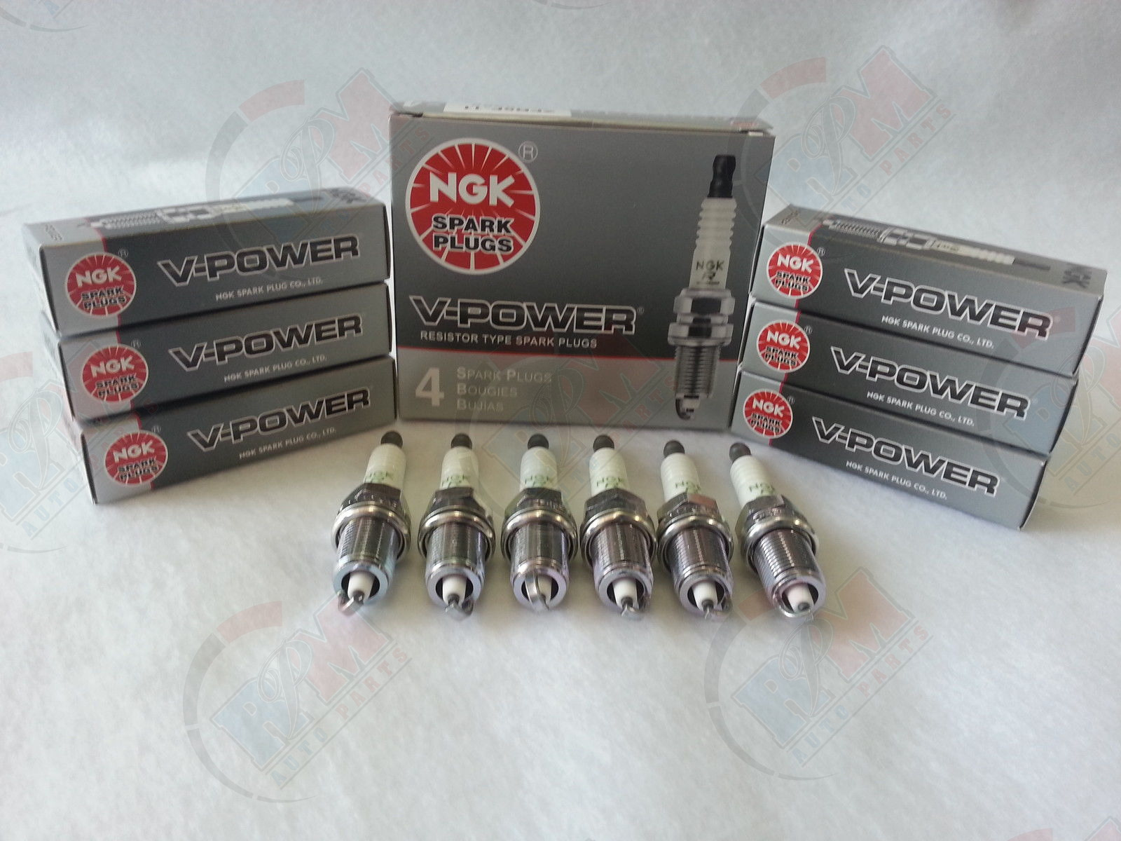 6-New NGK V-Power Copper Spark Plugs BCPR5E11 #1273 Made in Japan 