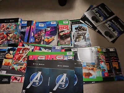 Lot GameStop Covers Display Art, Price Cover (No Games/No