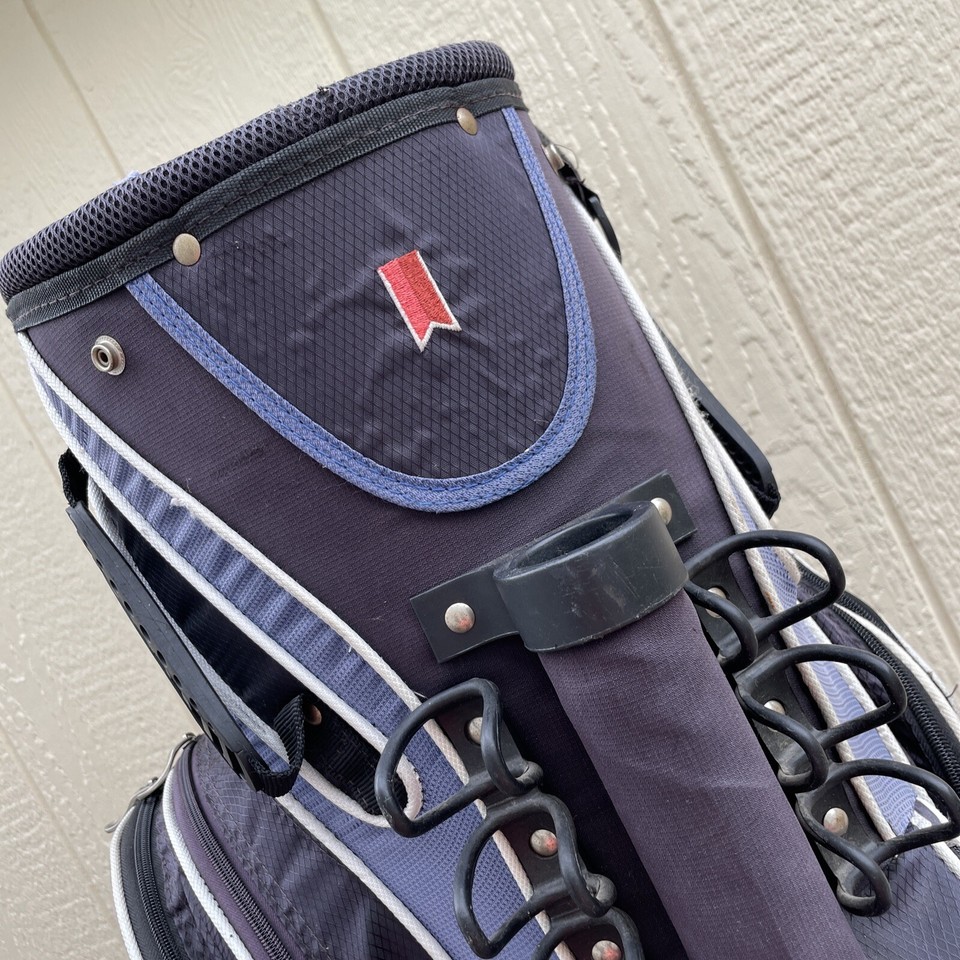 Callaway 15 Way Cart Golf Bag Blue Michelob Ultra Cooler Pocket Faded