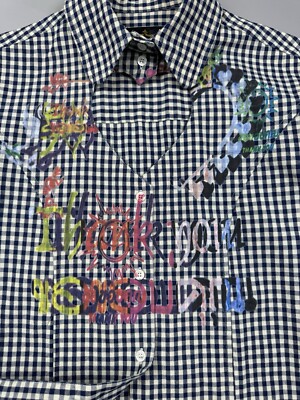 Vivienne Westwood Anglomania Short Sleeve Graffiti Heart Shirt