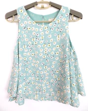 LOFT Women's 100% Polyester Lightweight Tank Top Floral Multicolor Size XSP