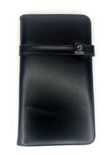 Peugeot Open Europe Travel Wallet Document Organizer Leatherette Black W/ Pen