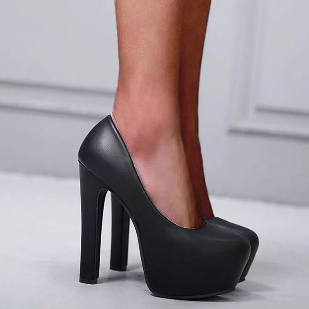 High heel shoes with thick heels 2025