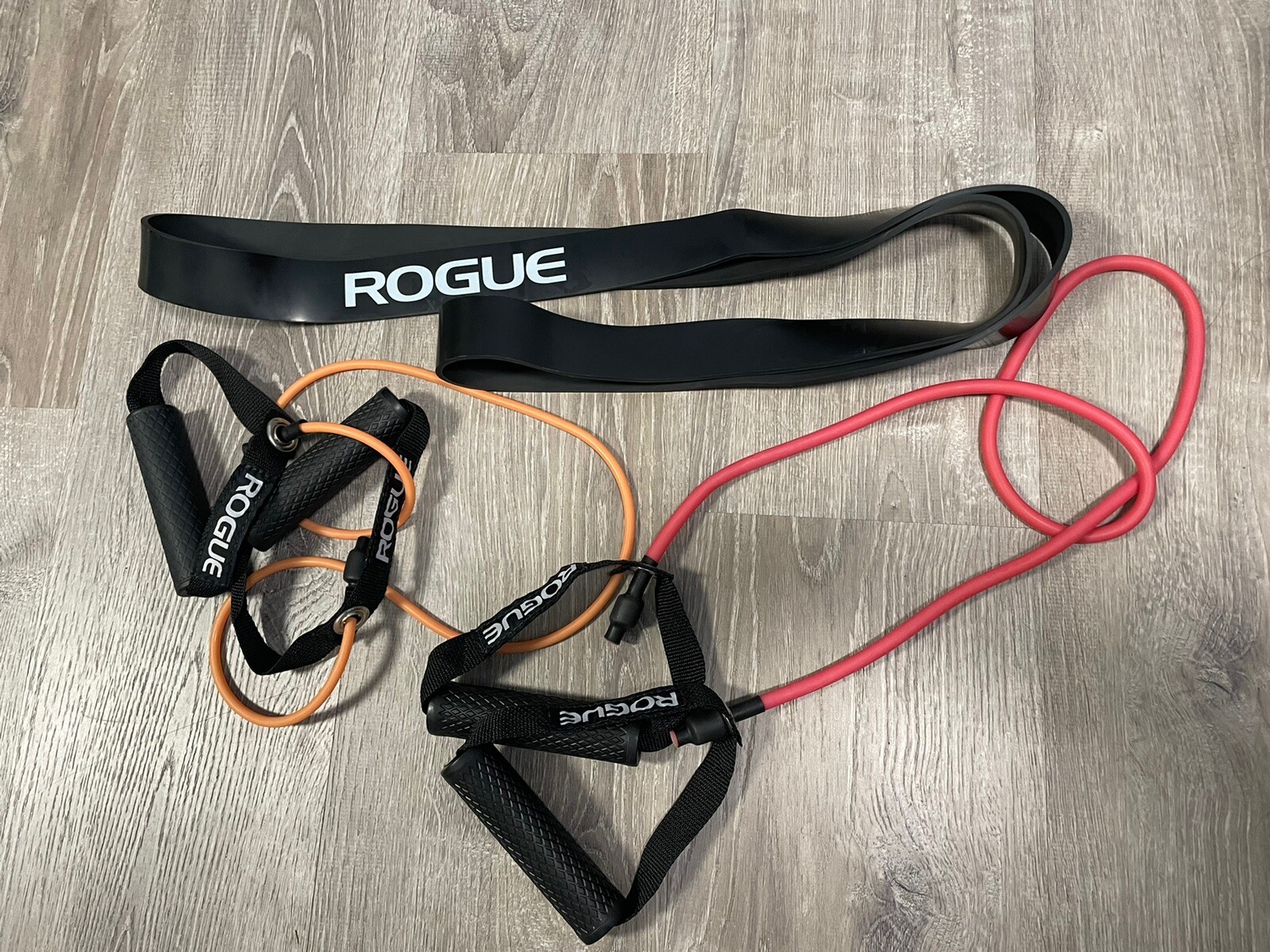 Rogue Fitness Lot x 3 41" Monster Bands Resistance Tubes #4 #0 #1 Black Red