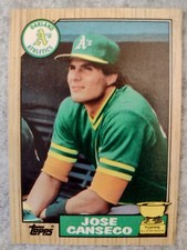 Jose canseco rare print error card 