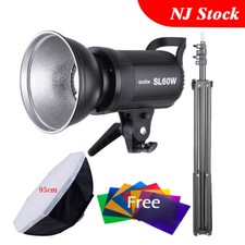 Godox SL-60W 60W Studio Strobe LED Camera Video Continuous Light 95cm Softbox