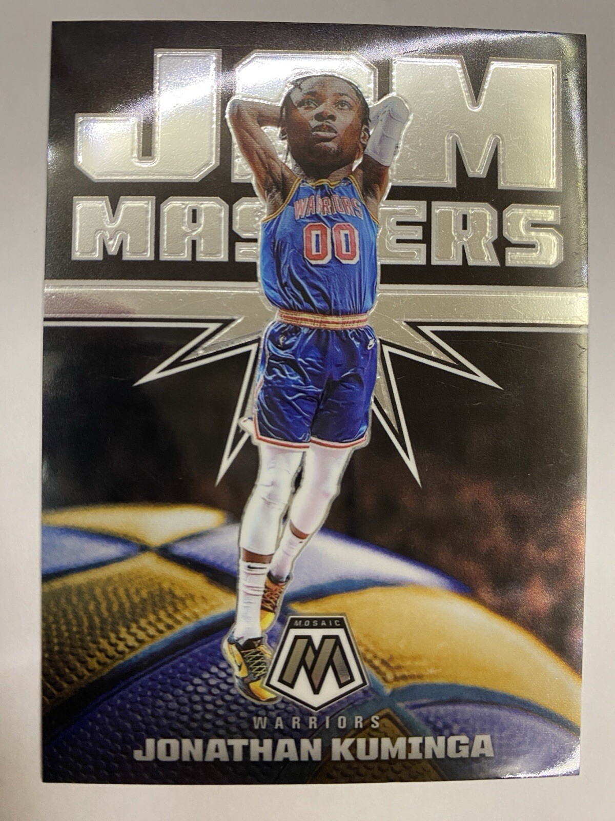 2021-22 Panini Mosaic Jonathan Kuminga Jam Masters Insert #18 Warriors NM!