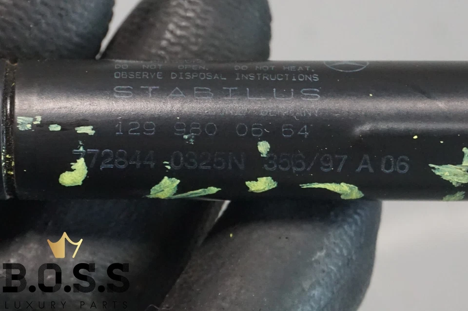 90-02 Mercedes R129 SL500 SL320 SL600 300SL tampa traseira porta-malas quadro elevador de choque fabricante de equipamento original - Imagem 4 de 4