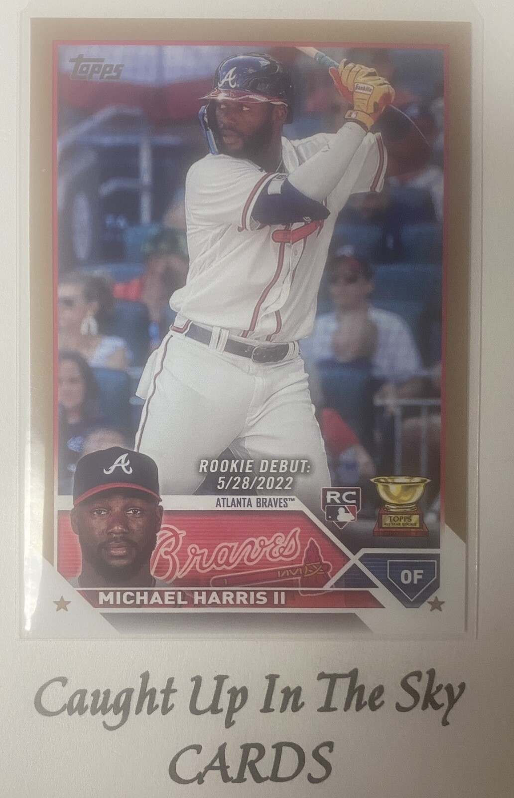 2023 Topps Update Michael Harris II Rookie Debut Gold Parallel RC #0490/2023