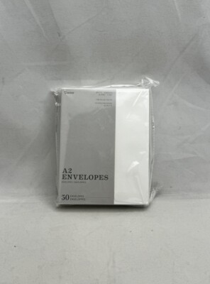 Darice ENV45W A2 Envelopes 50 Pieces White Smooth
