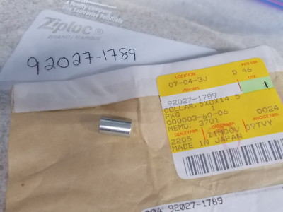 NOS OEM Kawasaki Collar 5x8x14.5 1984-2000 EX250 ZG1000 ZX1100