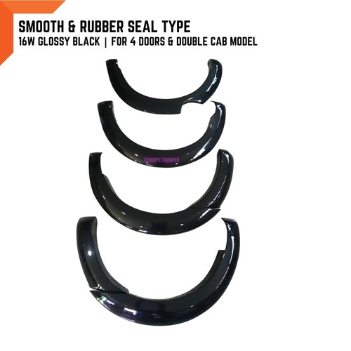 Joint caoutchouc 16W NOIR collection BRILLANT FUSÉES ÉCLAIRANTES DAILE ARCHES POUR FORD RANGER T6 2015-2018