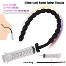 Anal Vaginal Bulb Douche Colonic Irrigation syringe Enema Cleaner kit tube