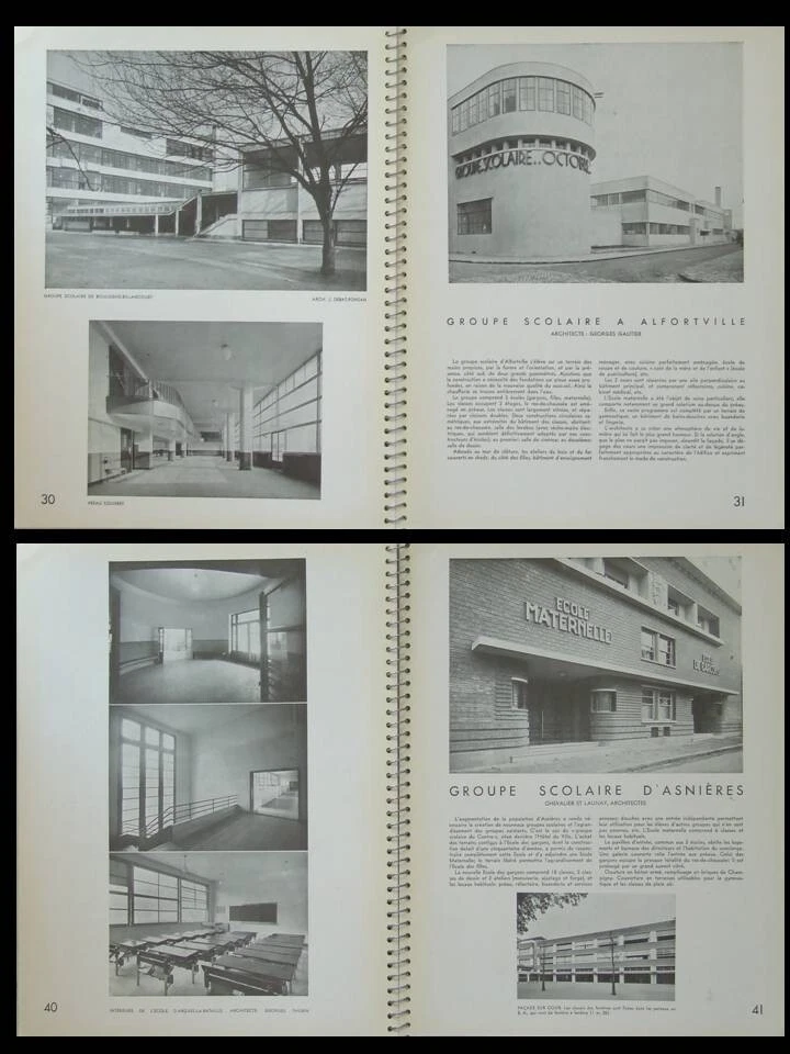 L'ARCHITECTURE D'AUJOURD'HUI n°4 1934 ECOLES, PARIS RUE KUSS, ALFORTVILLE, GRECE - Photo 3/3