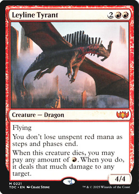 Leyline Tyrant #221 Mythic - NM - MTG