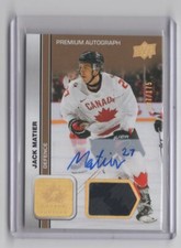 2023-24 Team Canada Juniors Premium Auto Patch Jack Matier Auto 157/175 #12