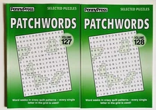 Lot of 2 PATCHWORDS Word Seek Search Find Penny Press Selected Variety DELL