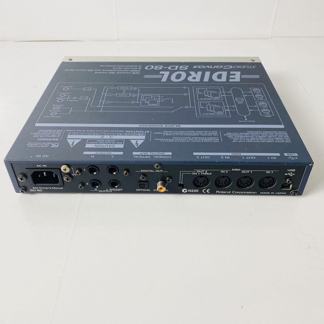 【極美品】Roland EDIROL STUDIO Canvas SD-80 Roland EDIROL SD-80 STUDIO CANVAS Sound Module Genuine