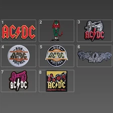 AC DC Patches, AC DC Iron On Embroidery Band Patches, Angus Young Patch