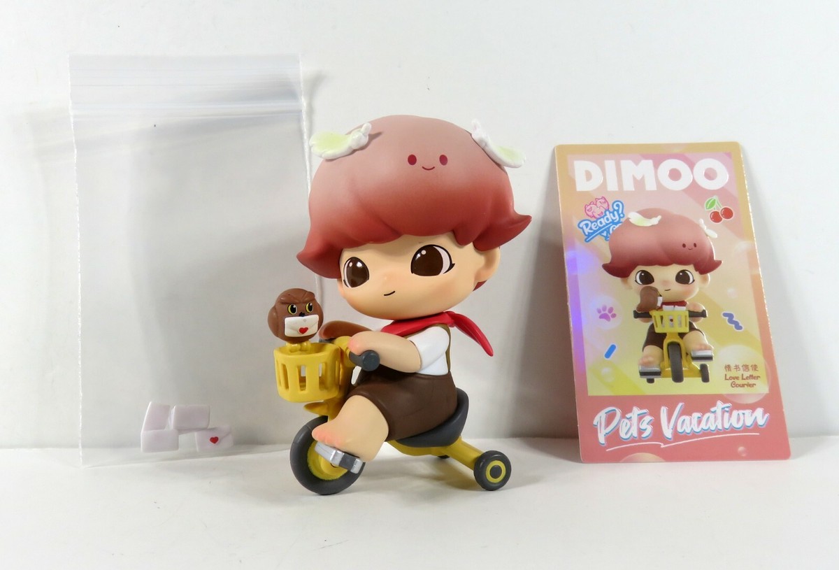 DIMOO Pets Vacation ポップマート フィギュア POPMART Pop Mart Dimoo Pets Vacation Series Love Letter Courier Mini