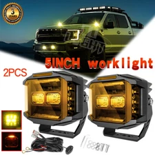 COLIGHT 5''inch Side Shooter LED Work Lights Cube Pods Off Road Driving Lamps
