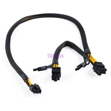 Mini 8Pin to DUAL 8Pin GPU Power Supply Cable Adapter for HP ML350 DL580 G10
