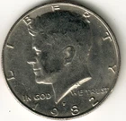 USA - 1982P - Kennedy ½ $ - Bald Eagle - Low Mintage - #17001