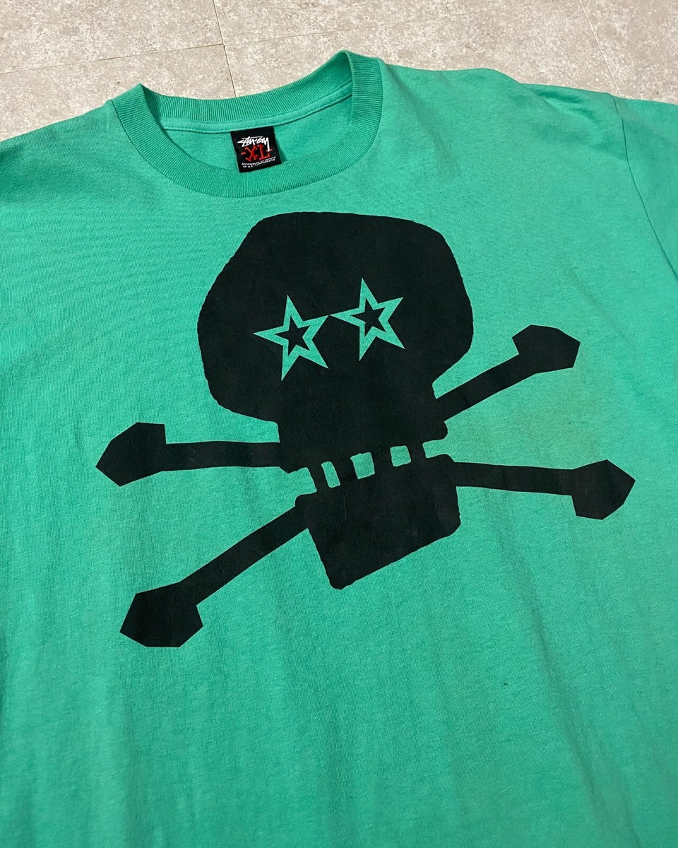 00s Stussy SKULL Tee Shirt ステューシー スカル プリント Tシャツ