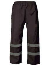 Hi Vis Over Trousers Visibility Viz Reflective Safety Work Wear Waterproof Pant