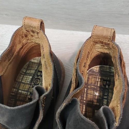 Born Women Temple Final Ankle Dark Distressed Grey Leather Boots shoes sz 7.5 - Picture 8 of 13