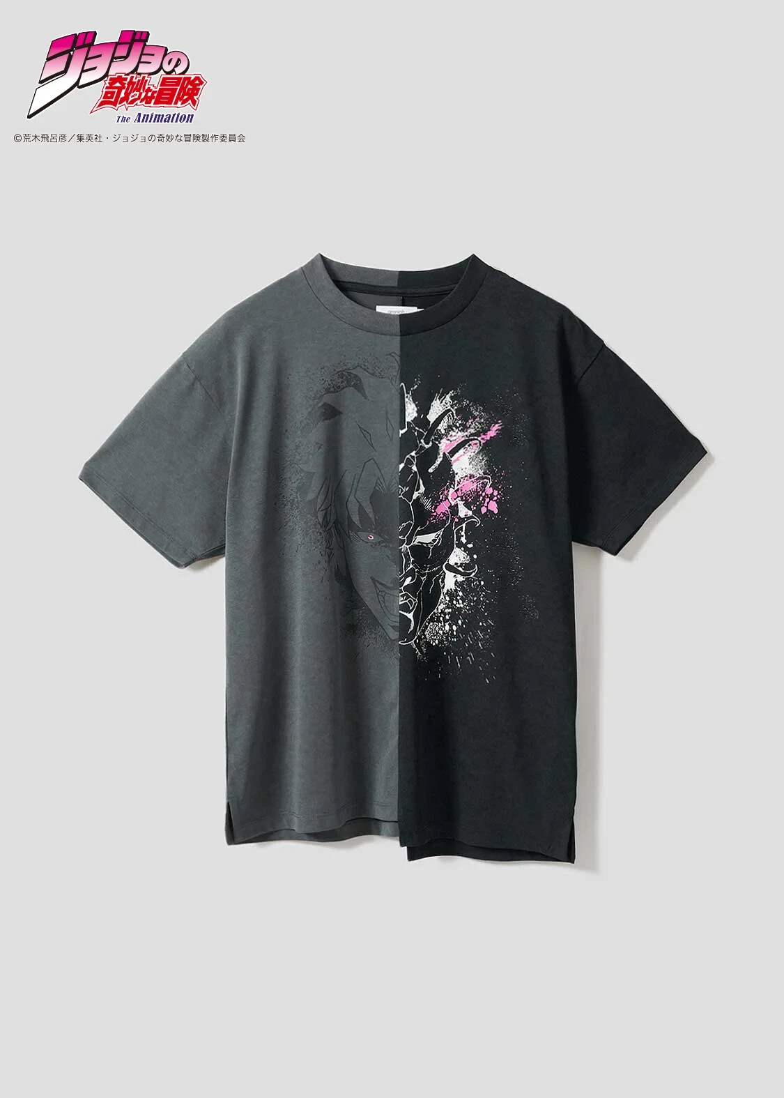 [Graniph] JoJo's Bizarre Adventure Big silhouette T-shirt Size SS~XL Black JP