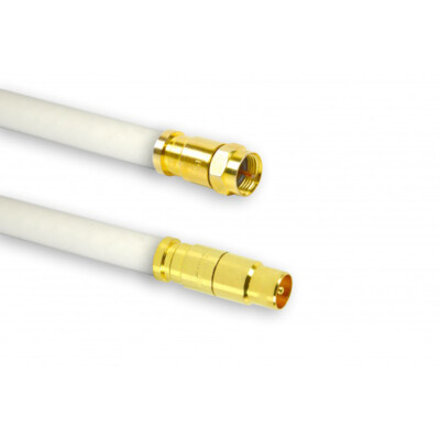 5m PremiumX TV Antennenkabel mit Kompressionsstecker TV-GM1 (männlich) + XCon G1