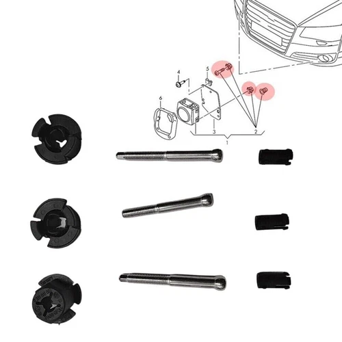 Control System-Distance Sensor Hardware Repair Kit FOR AUDI A6 Quattro Cruise - Picture 4 of 20